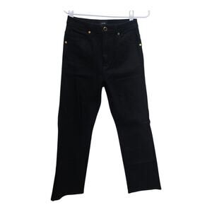Khaite Vivian Jeans Black Size 29 High Rise Straight Leg